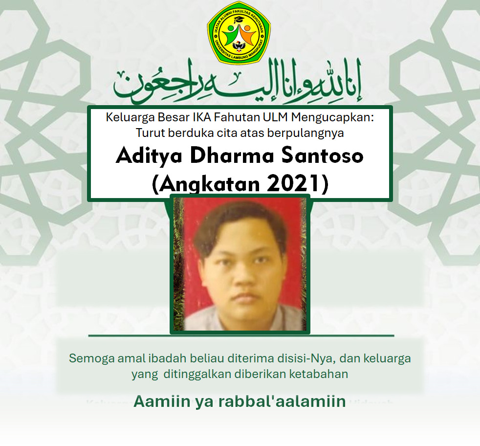 Berita duka a.n, sdr Aditya dharma santoso